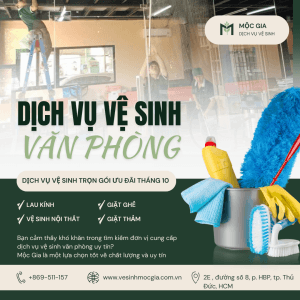Dịch vụ vệ sinh văn phòng Mộc Gia